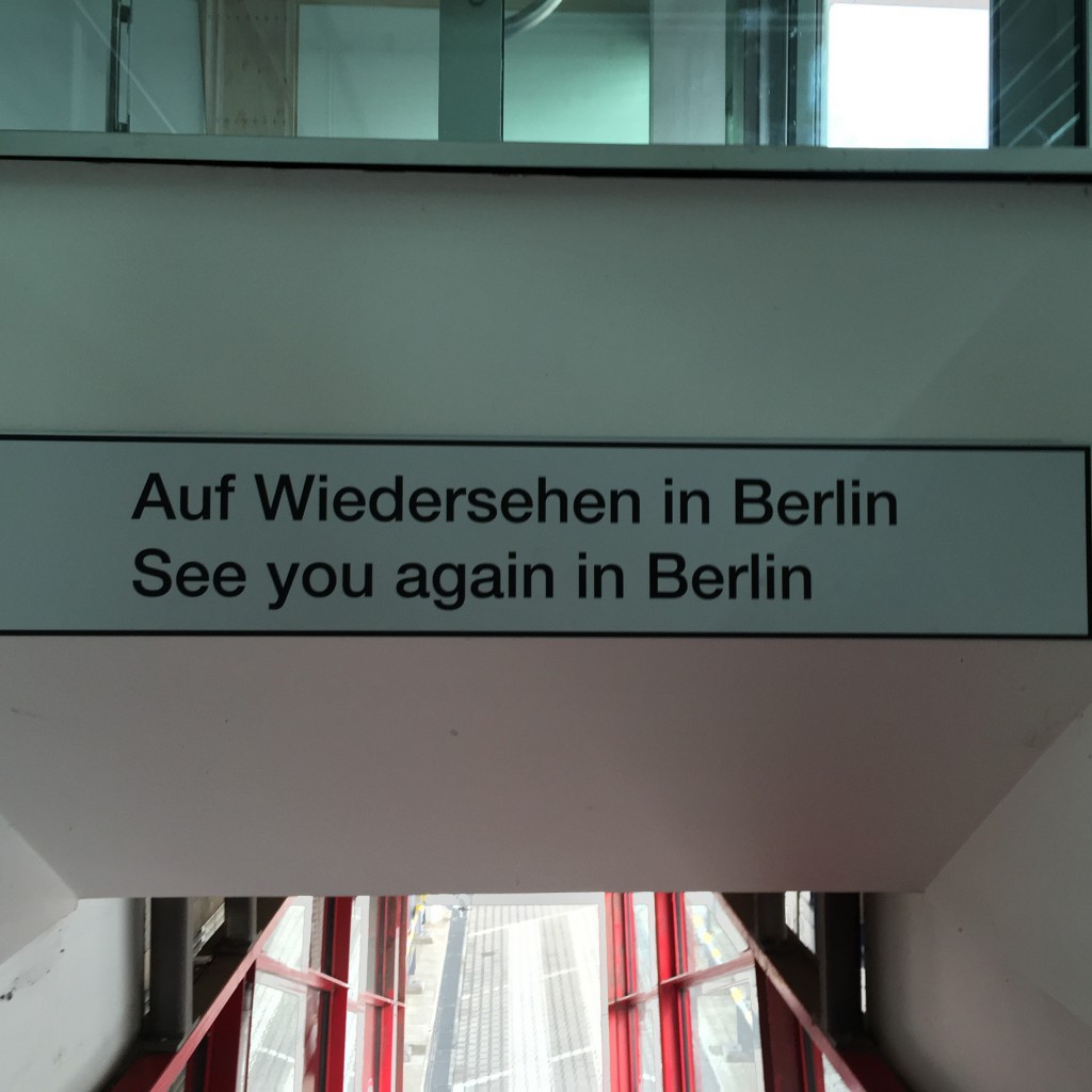 Farewell from Tegel Airport