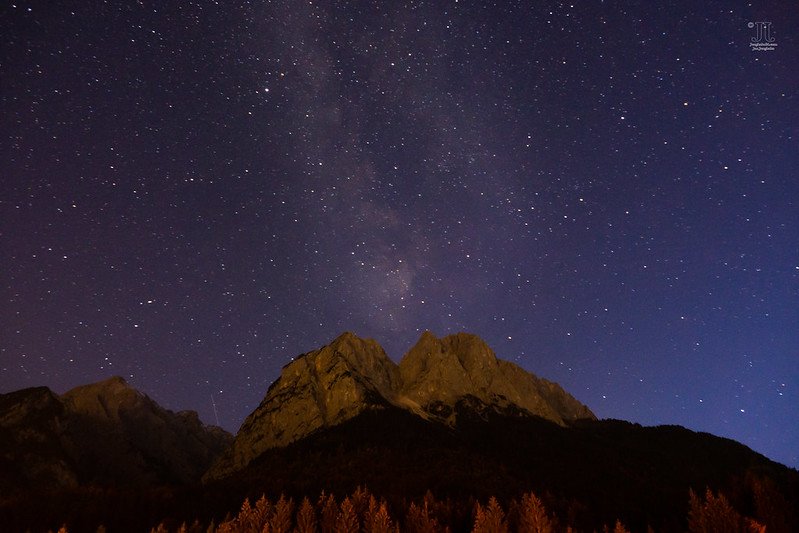 Die Milchstraße am Himmel im Oktober